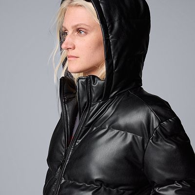 Vera wang puffer coat sales