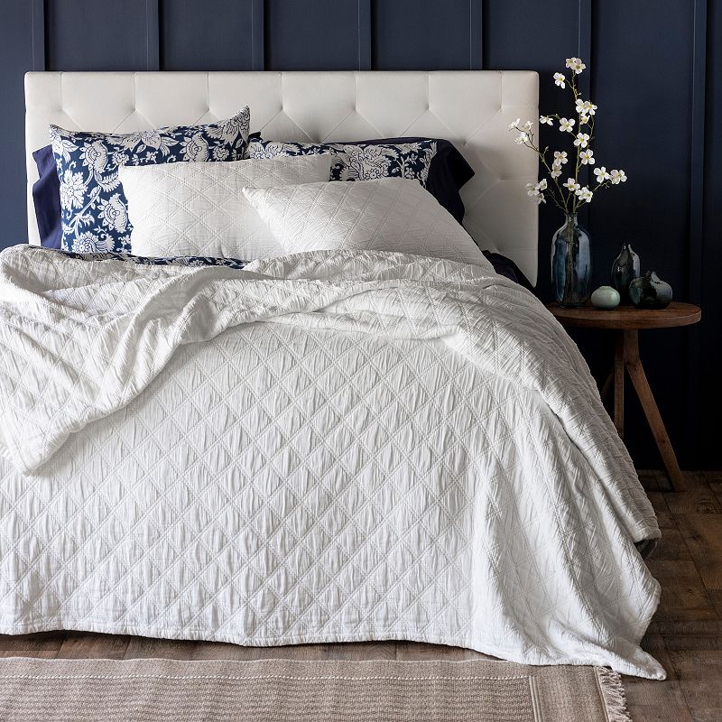 68617359 Martha Stewart Mariana Matelasse Coverlet Set or S sku 68617359