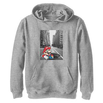 Boys 8-20 Nintendo Super Mario City Background Hoodie