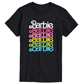 Men's Barbie Logo Rainbow Graphic Tee