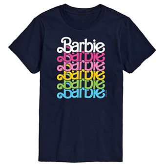 Men's Barbie Logo Rainbow Graphic Tee