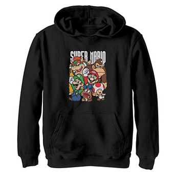 Boys 8-20 Nintendo Super Mario Group Photo Hoodie