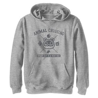 Boys 8-20 Nintendo Animal Crossing Every Day Is A New Day Hoodie