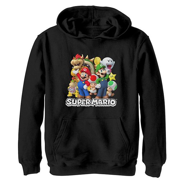 Boys 8-20 Nintendo Super Mario Group Characters Hoodie