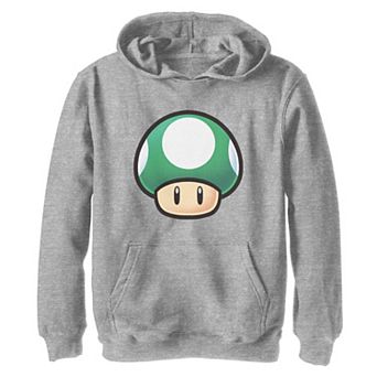 Boys 8-20 Nintendo Super Mario Green Mushroom Hoodie