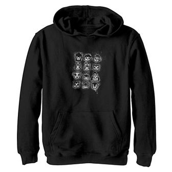 Boys 8-20 Nintendo Animal Crossing Villagers Stencil Design Hoodie