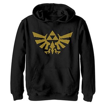 Boys 8-20 Nintendo The Legend Of Zelda Knitting Style Triforce Hoodie