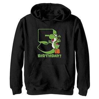 Boy's Nintendo Super Mario Yoshi 5th Birthday Hoodie