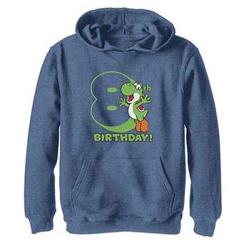Boy's Nintendo Super Mario Yoshi 8th Birthday Hoodie