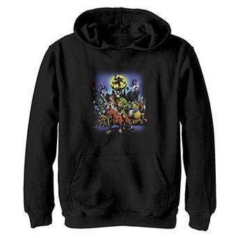 Boys 8-20 Nintendo The Legend Of Zelda Majora's Mask Group At Night Hoodie