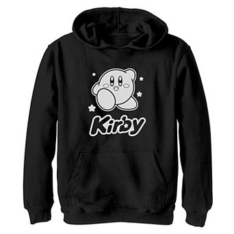 Boys 8-20 Nintendo Kirbi Monochrome Style Hoodie