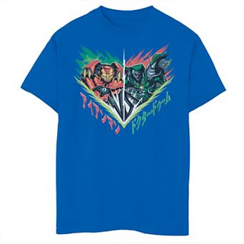 Boys 8-20 Marvel Iron Man Vs Dr. Doom Mech Strike Graphic Tee