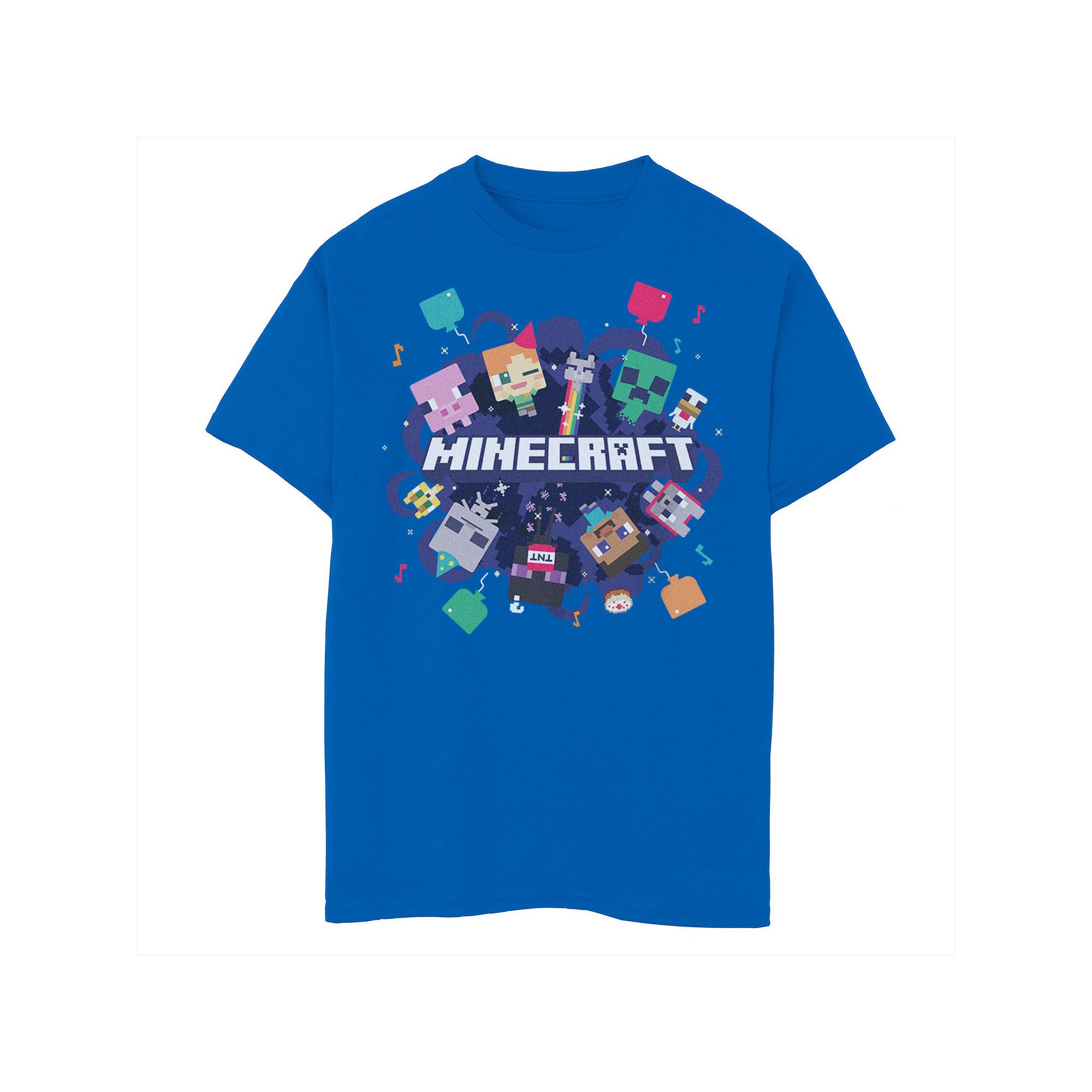 Boys 8-20 Minecraft Mob Party Celebration Graphic Tee, Boys, Size: Small, 