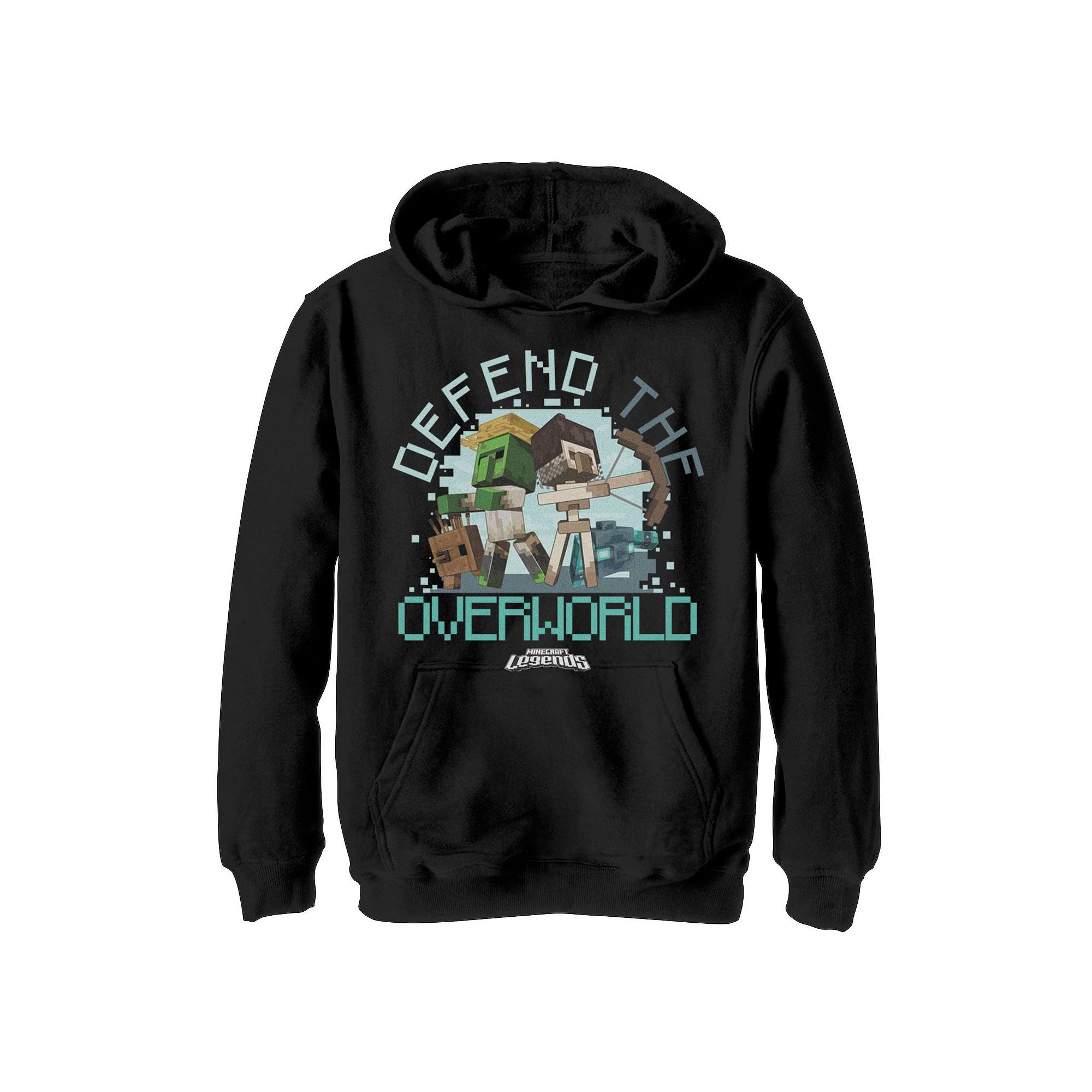 Boys 8-20 Minecraft Legends Defend The Overworld Hoodie, Boys, Size: Small