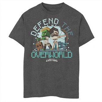 Boys 8-20 Minecraft Legends Defend The Overworld Graphic Tee