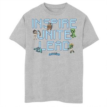 Boys 8-20 Minecraft Legends Inspire Unite Lead Graphic Tee