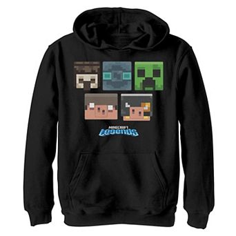 Boys 8-20 Minecraft Legends Mobs Heads Hoodie