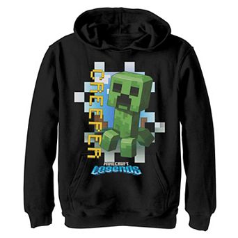 Boys 8-20 Minecraft Legends Creeper Mob Hoodie