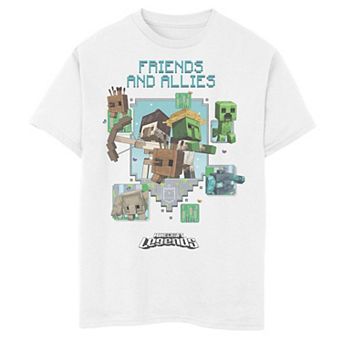 Boys 8-20 Minecraft Legends Friends & Allies Graphic Tee