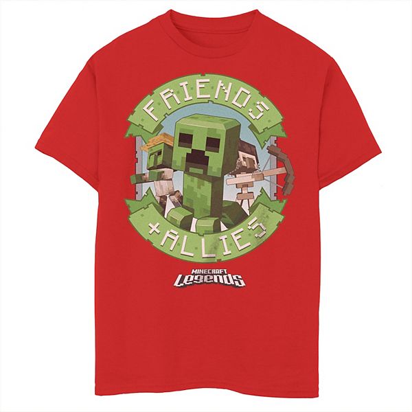 Boys 8-20 Minecraft Legends Mobs Friends & Allies Graphic Tee