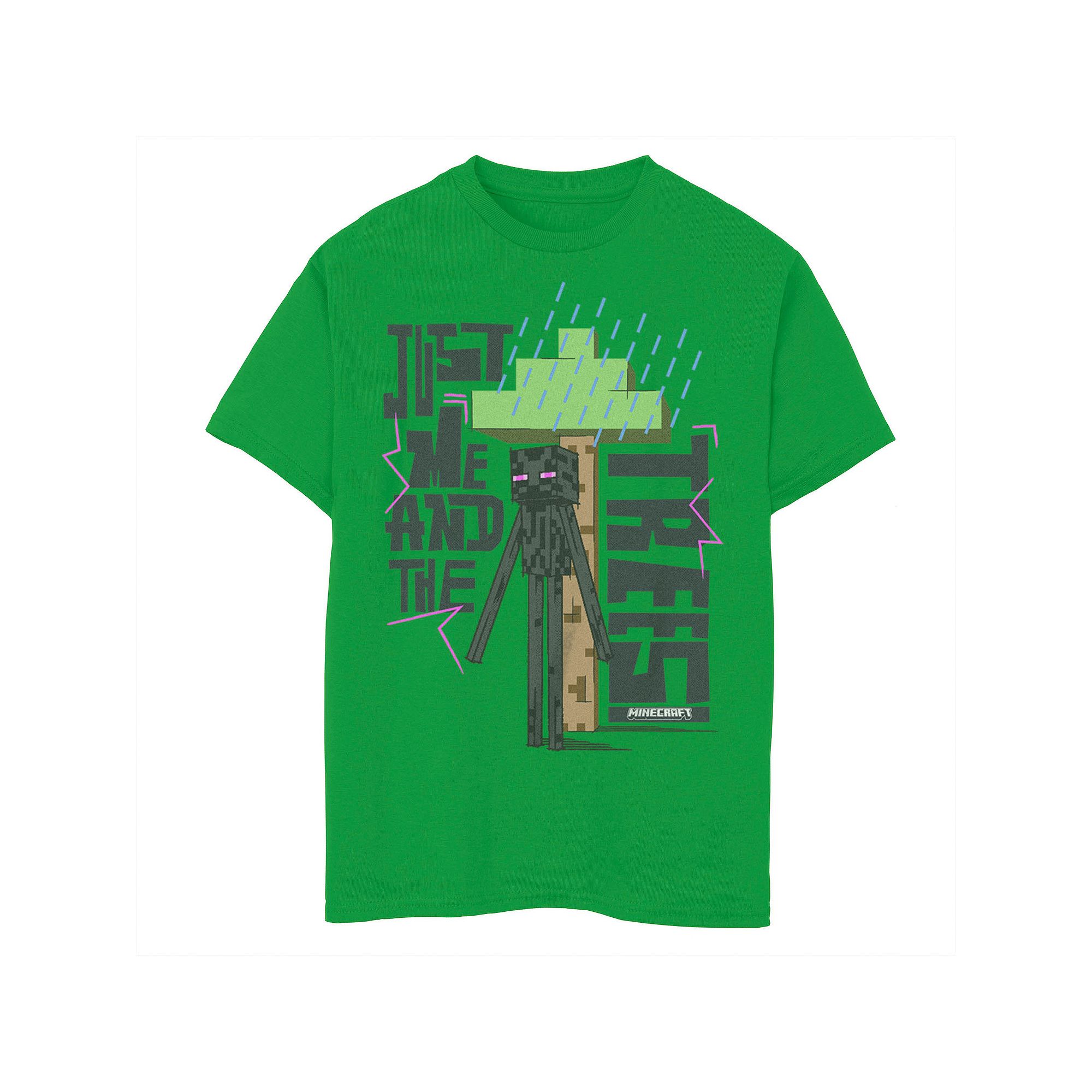 Boys 8-20 Minecraft Enderman & The Trees Graphic Tee, Boys, Size: XS, Kell