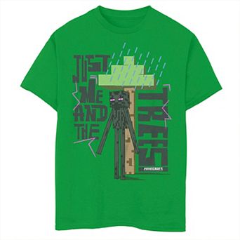 Boys 8-20 Minecraft Enderman & The Trees Graphic Tee