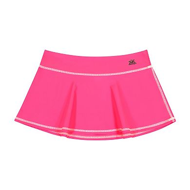Girls 4-16 ZeroXposur Bobble Trim Tankini, Brief & Skirt Cover-Up 3-Piece Set