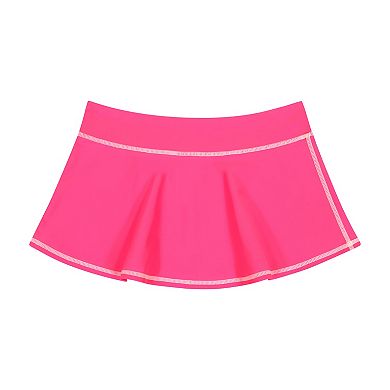 Girls 4-16 ZeroXposur Bobble Trim Tankini, Brief & Skirt Cover-Up 3-Piece Set