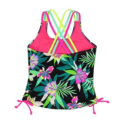 Girls 4-16 ZeroXposur Triple Strap Tankini, Briefs & Shorts