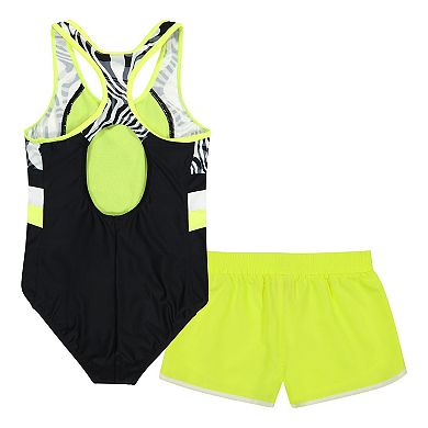 Girls 7-16 ZeroXposur Sporty Swimsuit with Shorts