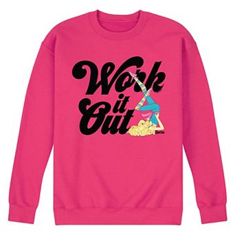 Men's Barbie Work It Out Fleece Sweatshirt