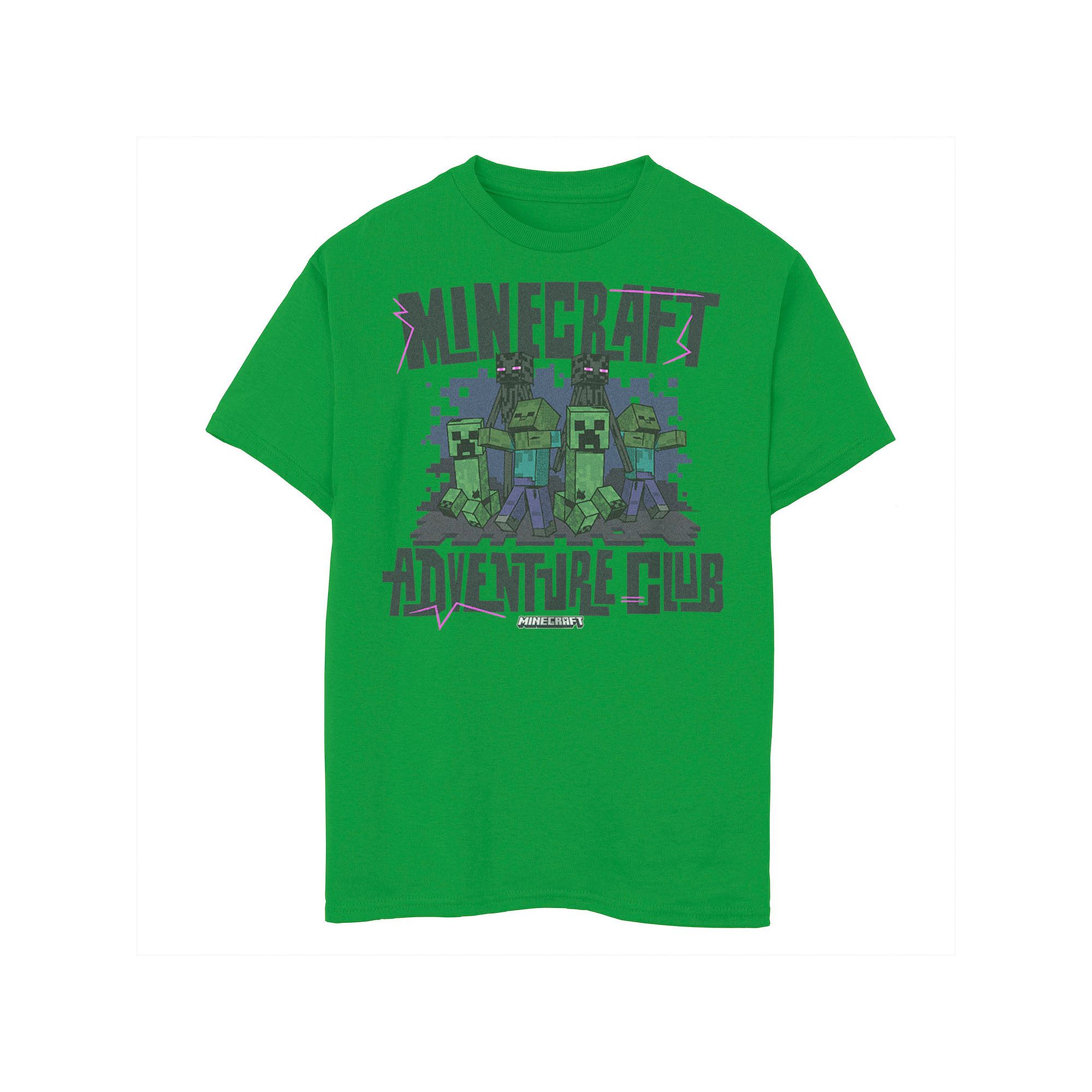 Boys 8-20 Minecraft Adventure Club Graphic Tee, Boys, Size: XS, Kelly