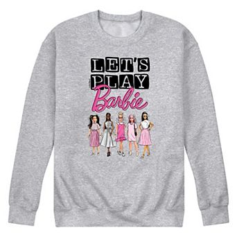 Men's Barbie Let's Play Barbie Fleece Sweatshirt