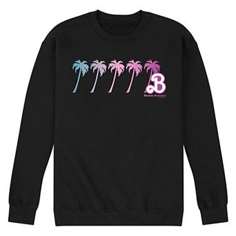 Men's Barbie Dream Summer Palm Trees Fleece Sweatshirt