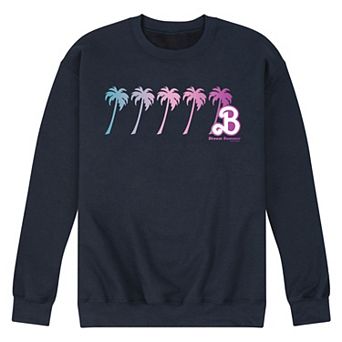 Men's Barbie Dream Summer Palm Trees Fleece Sweatshirt
