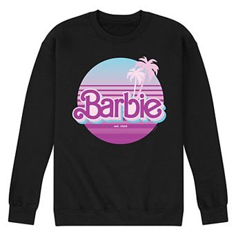 Men's Barbie Dream Summer Retro Sunset Fleece Sweatshirt