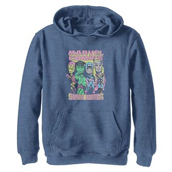 Boys 8-20 Marvel The Avengers Super Heroes Collage Hoodie