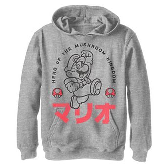 Boys 8-20 Nintendo Super Mario Kanji Hoodie