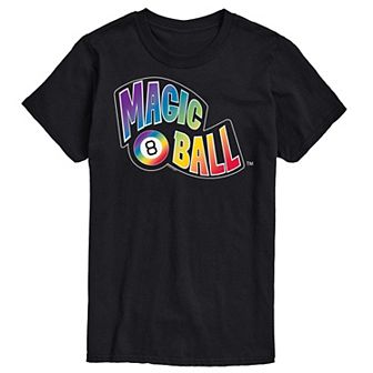 Big & Tall Magic 8 Ball Rainbow Graphic Tee