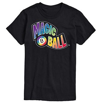 Big & Tall Magic 8 Ball Rainbow Graphic Tee