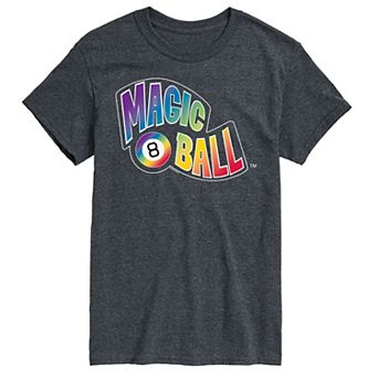 Big & Tall Magic 8 Ball Rainbow Graphic Tee