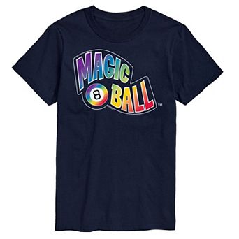 Big & Tall Magic 8 Ball Rainbow Graphic Tee