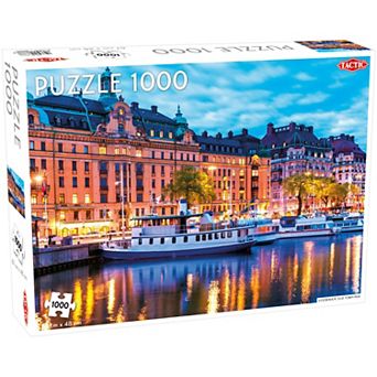 Tactic Stockholm Old Town Pier 1000 pc Puzzle