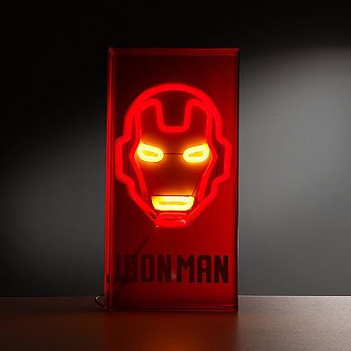 Idea Nuova Marvel Avengers Iron Man Neon LED Lamp Table Decor
