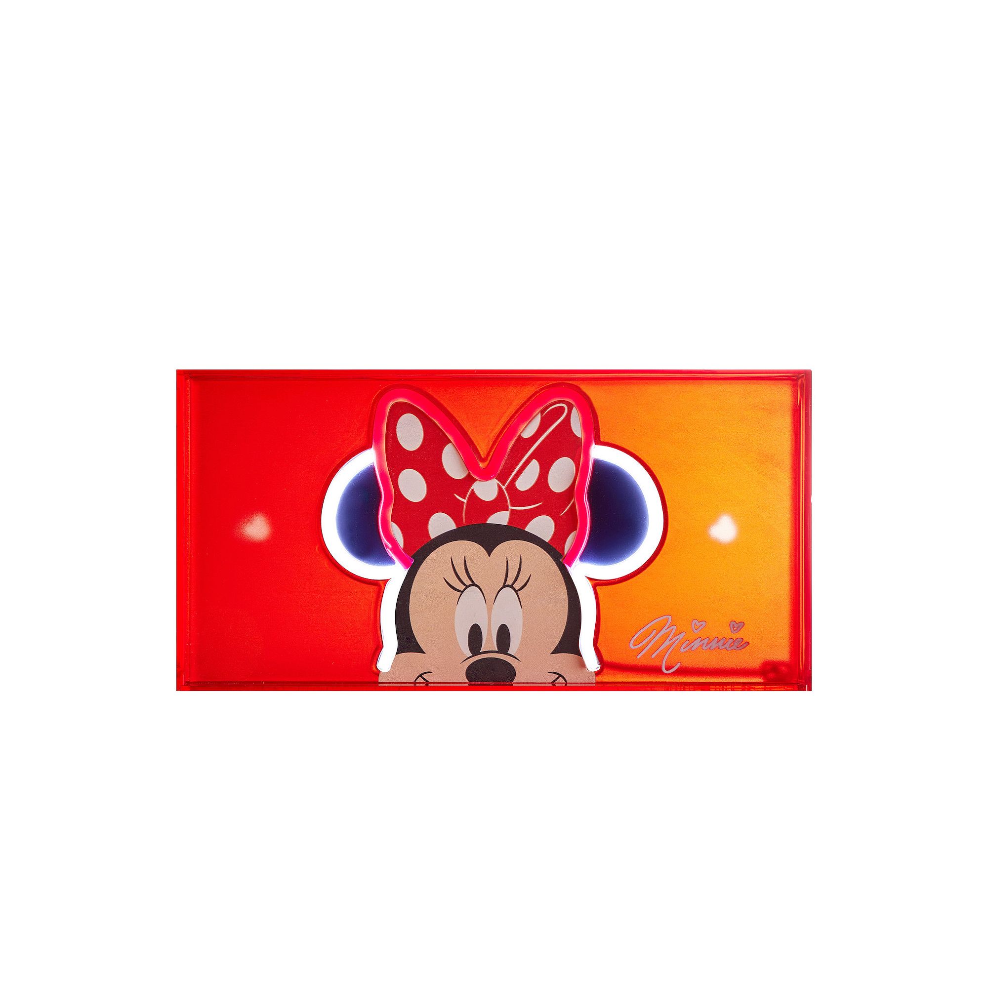 Disneys Minnie Mouse Neon LED Lamp Table Decor by Idea Nuova, Multi