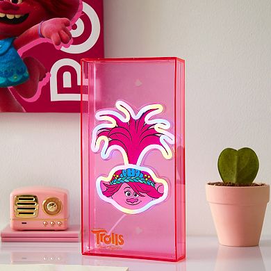 Idea Nuova DreamWorks Trolls Neon LED Lamp Table Decor