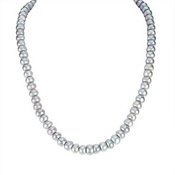 Gemistry Sterling Silver Freshwater Cultured Pearl Necklace