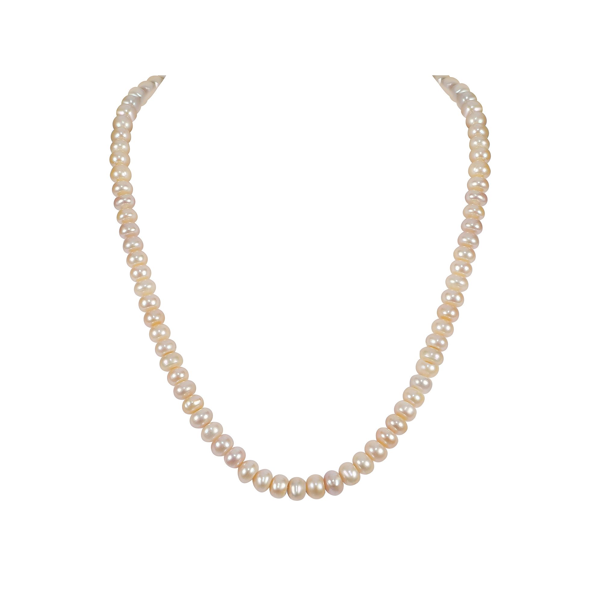 Gemistry Sterling Silver Freshwater Cultured Pearl Necklace, Womens, Size