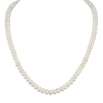 Gemistry Sterling Silver Freshwater Cultured Pearl Necklace