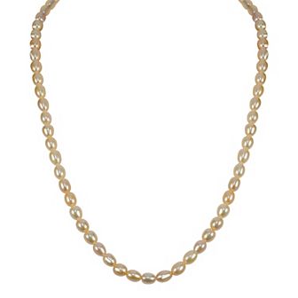 Gemistry Sterling Silver Freshwater Cultured Pearl Strand Necklace